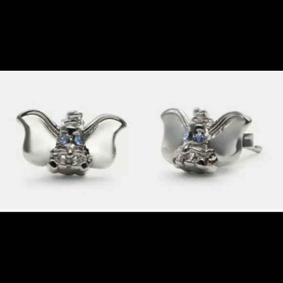 New! Coach Disney Dumbo Earrings Swarovski Crystal - Picture 3 of 4